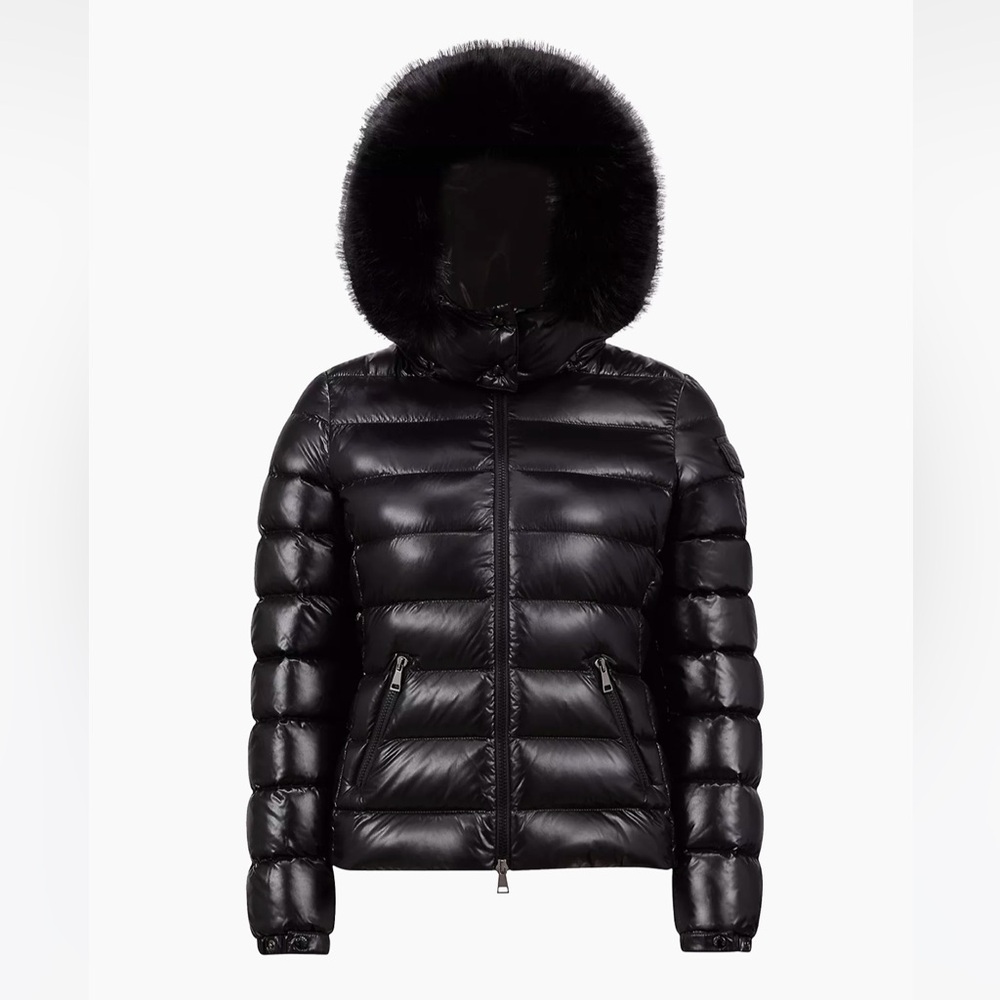 Moncler black badyfur size 1 - worn once!